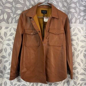 NWT Love Tree Tan Faux Leather Jacket